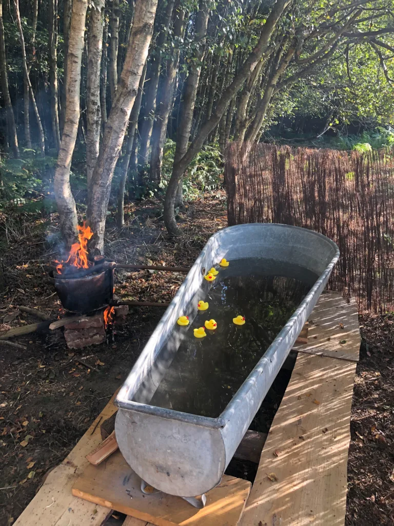 Quirky Sussex Carriage - alfresco bath