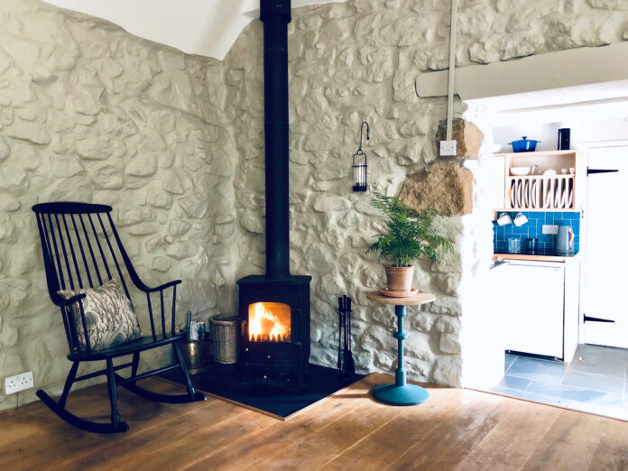 Fern Cottage fireplace