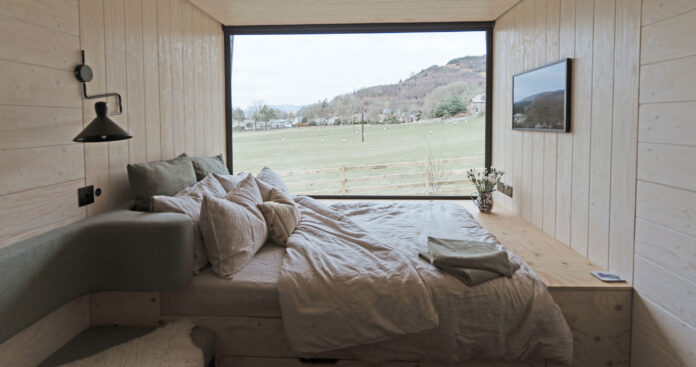 Bedroom at Caban Dubh, Perthshire