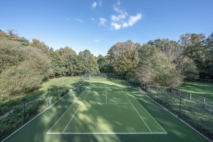 Tennis court at Cotchford Farm, Sussex