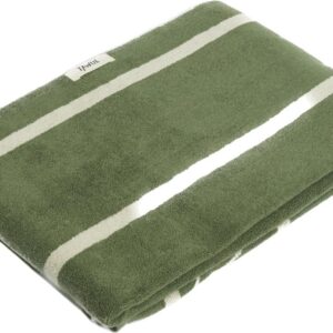 Green and cream Tawul Living towel